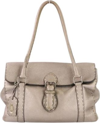 Fendi Pre-owned Handbags, female, Gray, Size: ONE SIZE Pre-owned Vintage Handbag (Tote)