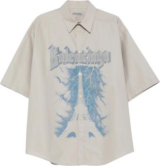 Balenciaga Eiffel Tower Graphic Shirt