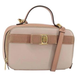 Ferragamo Pre-owned Cross Body Bag - Dames - Pre-owned - Roze - Maat: ONE Size Leer