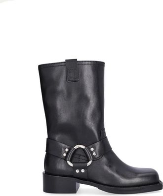 Billi Bi Biker Ankle Boot 7191 - Dames - Hoge Laarzen - Zwart - 37 EU - Leer - Schoenen