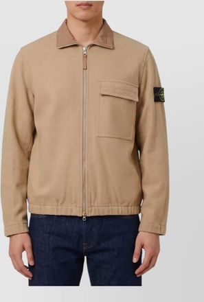 Stone Island virgin wool overshirt