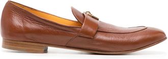 Madison.Maison Lock leather loafers - women - Calf Leather/Calf Leather/Rubber/Calf Leather - 39.5 - Brown