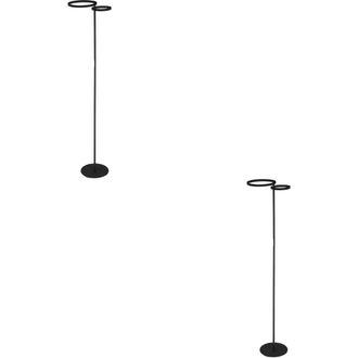 Loops 2 PACK Sleek Modern Black LED Floor Lamp for Stylish Home Illumination