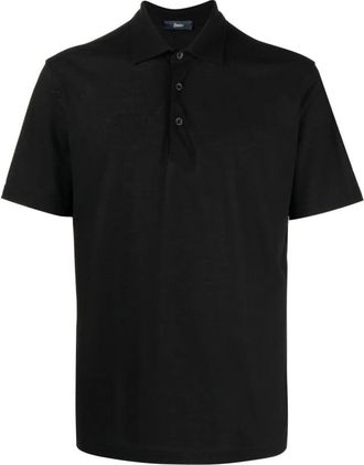 Herno Heren, Tops, Zwart, Maat: 4XL Katoen