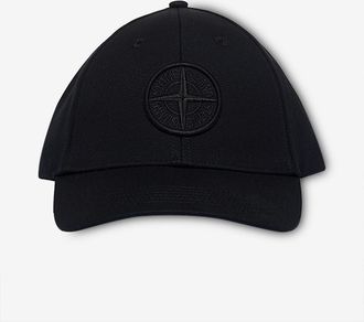 Stone Island Baumwollkappe mit gesticktem Logo 9100013