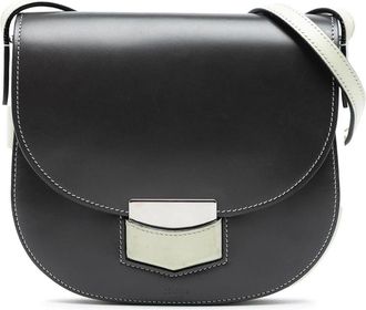 Celine Pre-owned Cross Body Bags, female, Black, Size: ONE SIZE Pre-owned Leather Saddle Bag