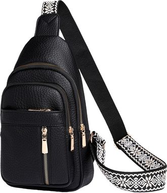 Generic Sling Bag - Chest Bag | Multi-pocket Sling Bag | Cros Body Bag | Small Rucksack Bag For Women | Sling Bag For Men Women | Sling Shoulder Backpack | Sm