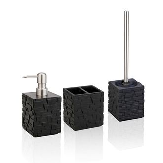 tomasucci Wall black bathroom set