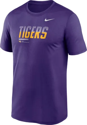 Nike LSU Sideline Legend Nike Mens Dri-FIT College T-Shirt in Purple | 02TI51LLSN-7SB