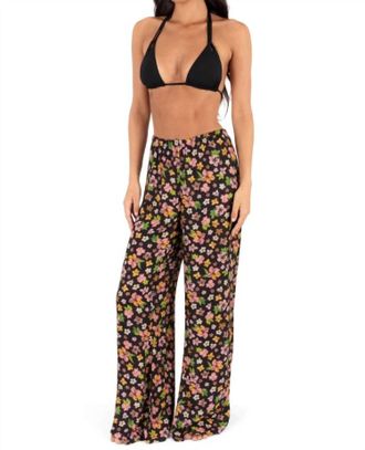 Hurley Hibiscus Dream Beach Pant In Black Floral