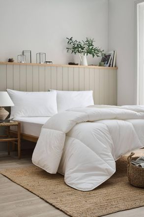 Christy Classic Filled Hollowfibre 10.5 Tog Duvet in White | Size: King