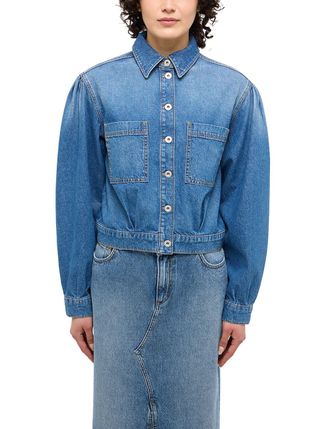 Mustang Jeans Jeansjacke &raquo;Style Marietta Cropped&laquo; mit Kentkragen