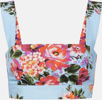 Dolce & Gabbana Floral cotton crop top