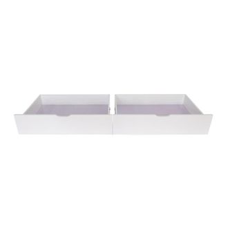 Muemue Cajones Set De 2 Madera Blanco 23x94.5x93 Cm