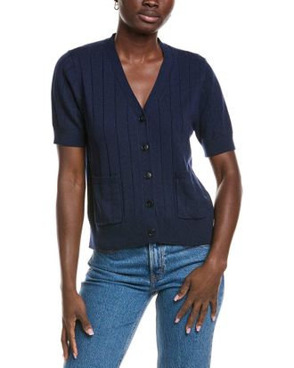 Vince Camuto Pocket Wool-Blend Cardigan