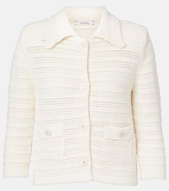 Dorothee Schumacher Precise Pointelle cotton-blend cardigan