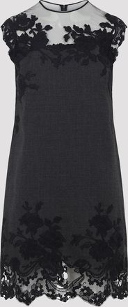 Ermanno Scervino Virgin Wool Mini Dress