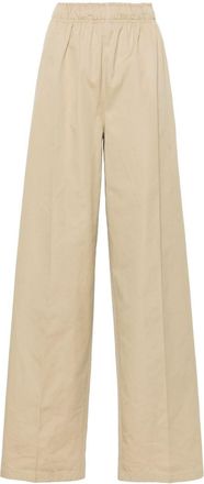 Prada katoenen broek met wijde pijpen