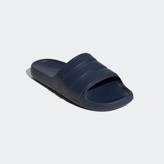 adidas Badesandale ADIDAS SPORTSWEAR FLOW ADILETTE, Damen, Gr. 40,5, blau (shadow navy, shadow navy, shadow navy), Synthetik, Schuhe Badesandale
