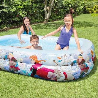 Trade Shop Trade Shop - Piscina Inflable Ni&ntilde;os Disney Congelado 2 Anillos 262 X 175 X 56 Cm Garden