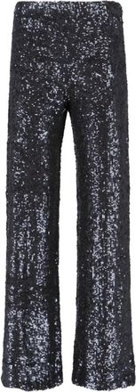 P.A.R.O.S.H. Straight-Leg Trousers With Sequined Surface