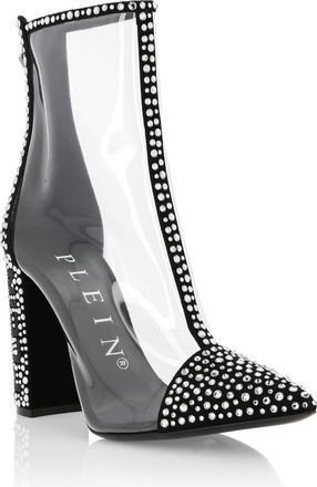 Philipp Plein Boots High Heels Mid Crystal