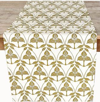 French Home Orchid Table Runner