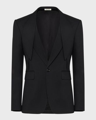 Alexander McQueen Men & apos;s Lapel-Collar Sport Coat