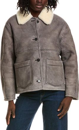 Officine G&eacute;n&eacute;rale Laurence Suede & Shearling Jacket