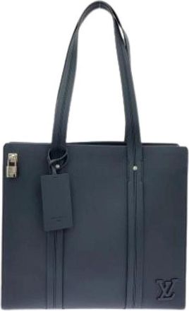 Louis Vuitton Pre-owned Vintage Tote Bag - Dames - Vintage Shopper - Blauw - ONE Size - Leer - Vintage