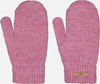 Barts Womens Barts Womens Witzia Comfy Knitted Fleece Lines Mittens - Pink - Size: ONE size