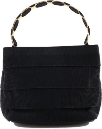 Ferragamo Tweedehands Canvas handtassen - Dames - Vintage Handtas - Zwart - ONE Size - Vintage