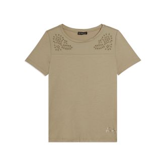 Freddy T-shirt in Jersey con Ricami Floreali