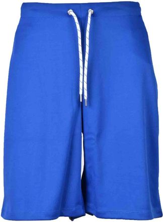 Dirk Bikkembergs Blue Polyester-Blend Bermuda Shorts