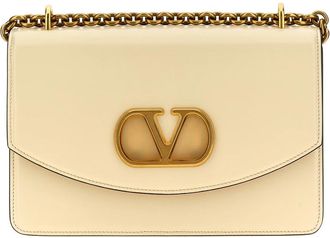 Valentino Garavani Vain Schoudertas - Dames - Schoudertassen - Wit - ONE Size - Leer - Tassen
