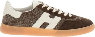 Hogan Brown Cool Suede Sneakers