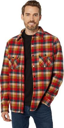 Smartwool Anchor Line Shirt Jacket Mens Clothing Rhythmic Red Plaid : MD, Cotton/Nylon/Wool