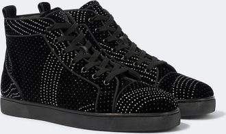 Christian Louboutin Louis suede embellished sneakers