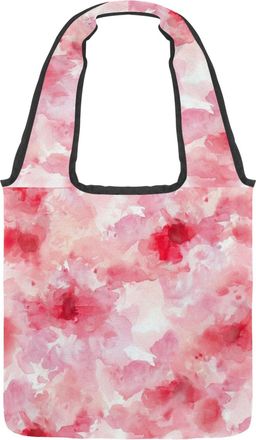 Generic Aesthetic Leopard Print Reversible Canvas Shoulder Tote - Double-Sided Print, 12oz Cotton, 27cm Drop, Fold-Flat Bag for Travel, Shopping, Street Outin