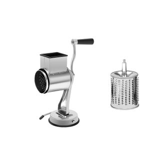 OEM Rallador Giratorio, Base De Succi&oacute;n Segura, Mango Ergon&oacute;mico, Color Plata