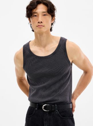 Only & Sons Mens Faded ribbed jersey Tank Top