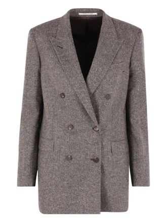 Tagliatore double-breasted blazer - Brown