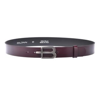Baldinini Belts, male, Red, 90 CM, Brushed Leather Belt