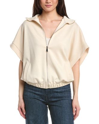 Joseph Ribkoff Short Sleeve Dolman Zip Jacket