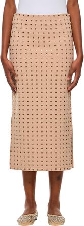 Sportmax Nome Crystal Lycra Midi Skirt