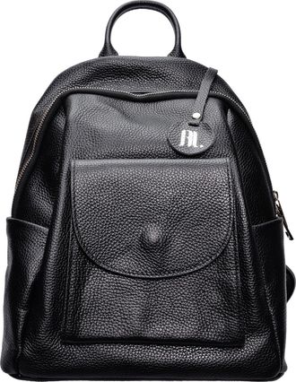 Anna Luchini Zwart Rundleer Tas