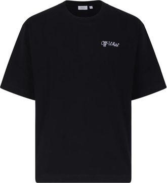 Off-white Logo Katoenen T-shirt - Heren - T-shirts - Zwart - 2XL - Katoen - Tops