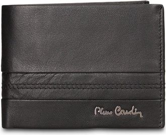 Pierre Cardin Portemonnees & Kaarthouders - Heren - Accessoires - Zwart - Maat: ONE Size Leer
