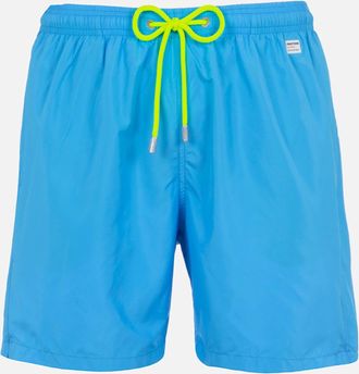 MC2 Saint Barth Man Lightweight Fabric Aqua Blue Swim Shorts Lighting Pantone Pantone Special Edition