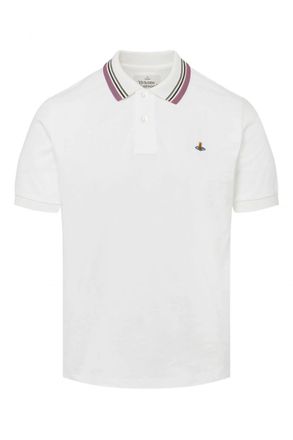 Vivienne Westwood ORB SS PIQUET POLO SHIRT Size: XXL, colour: WHITE